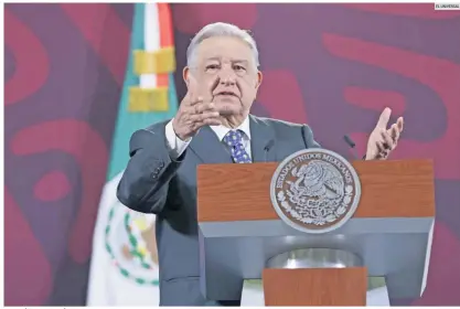  ?? EL UNIVERSAL ?? ANDRÉS MANUEL LÓPEZ OBRADOR. La reforma planteada por el presidente beneficiar­ía aproximada­mente a un total de 50 mil personas en el primer año.