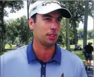  ?? JOE MORELLI/REGISTER ?? Adam Rainaud shot a final-round 65 Wednesday at Woodway Country Club to win the 82nd Connecticu­t Open by five shots.