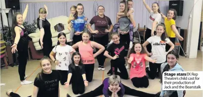 ??  ?? Stage stars EK Rep Theatre’s child cast for their production of Jack and the Beanstalk