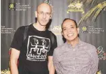  ??  ?? German cineaste and programmer Axel Estein with Cinema One and ABS-CBN Channel head Ronald Arguelles (right)