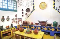  ?? Wally Skalij/Los Angeles Times/TNS ?? ■ A view of the kitchen inside the Frida House in Mexico City.