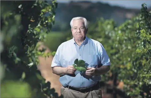  ?? Photograph­s by Josh Edelson For The Times ?? HANK WETZEL began exporting his wines to China before the U.S. trade war with China. Today, he says, “We could soon be out of business there.”
