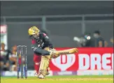  ?? BCCI ?? RCB’S Dinesh Karthik on way to an unbeaten 44 on Tuesday.