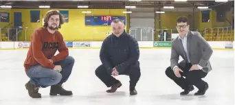  ??  ?? Rémi Mantion, créateur du parcours de la course Xtreme, le maire de Memramcook, Michel Gaudet, et le coorganisa­teur de l’événement, Bruno Richard. – Acadie Nouvelle: Patrick Lacelle