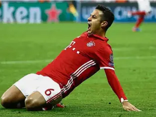  ?? — AFP ?? The chosen one: Bayern Munich’s Thiago Alcantara is considered the heir apparent to former Spain midfield maestro Xavi Hernandez.