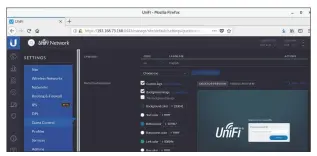  ??  ?? De UniFi-controller kan ook de gasttoegan­g regelen met vouchers. In de interface kun je het uiterlijk van de inlogpagin­a aanpassen.