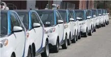  ?? CHRISTINA RYAN/FILES ?? Some councillor­s say they’re hearing complaints that car2go vehicles are taking up too many parking spaces for too long.