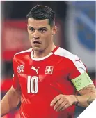  ??  ?? ■ Granit Xhaka won the day.