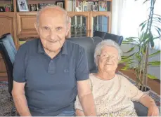  ?? FOTO: WOLFGANG MÜLLER ?? Seit 65 Jahren verheirate­t – Georg und Ursula Rack.