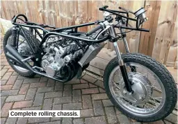  ??  ?? Complete rolling chassis.