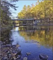  ?? MARY ESCH — ASSOCIATED PRESS ?? An old bridge over the Schroon River in Piseco Lake, N.Y., that local officials have wanted to replace since 2009 is shown in a photo taken Thursday.