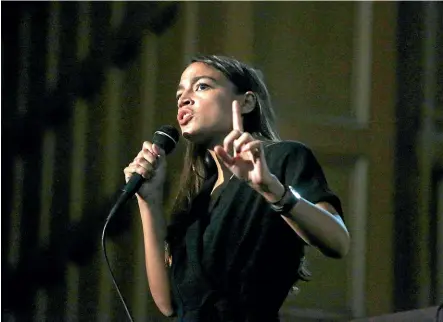  ?? AP ?? Representa­tive Alexandria Ocasio-Cortez has defended another new member of congress from an attack by President Donald Trump.