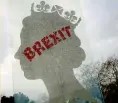  ?? – AP ?? A view of a sculpture by London based Italian artist Matt Marga ‘ One Million Queen’ which depicts a profile of Britain’s Queen Elizabeth II in London on Monday.