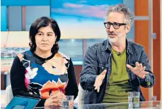  ?? ?? Sayeeda Warsi and David Baddiel host the new podcast A Muslim & a Jew Go There