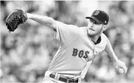  ?? JOHN SLEEZER/TNS ?? Red Sox ace and Lakeland native Chris Sale will start on the mound for the American League. He’s 1 of 9 All-Stars who played high school ball in Florida, the most of any state.