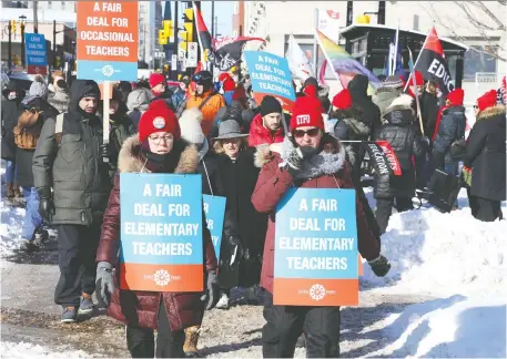  ?? JEAN LEVAC ?? “Local priorities” funding of $235.4 million to help vulnerable students is one of the sticking points in provincial talks with teachers.