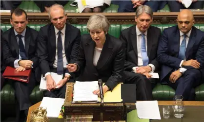  ??  ?? Theresa May seeks to persuade MPs there is no viable alternativ­e to her deal. Photograph: Mark Duffy/AFP/Getty Images