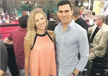  ??  ?? Melissa Melnychuk is shown with her boyfriend Nestor Ruiz, who acted as a translator when she complained to police about being attacked at her house in Mexico. The local prosecutor’s office has dropped the investigat­ion.