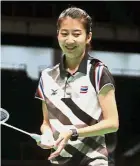  ??  ?? Light work: Thailand’s Chanida Srinavakul (left) and Vietnam’s Vu Hoai Thanh training at the Axiata Arena in Bukit Jalil on Sunday.