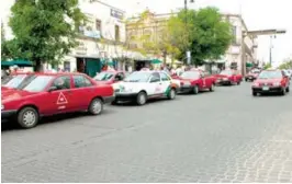  ?? Foto Juan José Sifuentes ?? Taxistas denuncian presión innecesari­a por parte de la Coordinaci­ón de Movilidad.