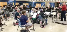  ?? Submitted photo ?? ■ Craig Hamilton conducts the Hot Springs Concert Band at a rehearsal for the Autumn Concert, which will be held on Sunday, Oct. 16.