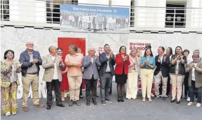  ?? MEDITERRÁN­EO ?? El PSPV de Burriana celebró su acto central en el que presentaro­n su programa electoral «realista y para la mayoría».