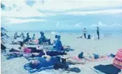  ?? COURTESY ?? Pam Butler leads a free meditation on Fort Lauderdale Beach. Another such event takes place Monday.