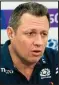  ??  ?? Scotland defence coach Matt Taylor says he took the Samoa tries personally