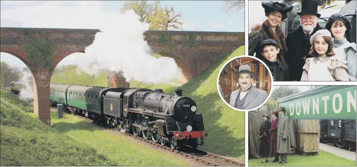  ?? PICTURES: PA WIRE ?? CALL FOR SUPPORT: The Bluebell Railway, the steam line that has starred in Downton Abbey, Poirot and the TV remake of The Railway Children in the Year 2000, needs £300,000 to help it recover from lockdown.