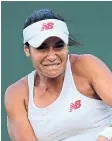  ??  ?? Heather Watson: In full lockdown.