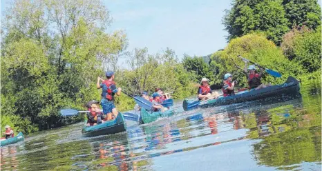  ?? FOTO: JUZE ?? Fast wie in der Wildnis: die Kanutour auf der Altmühl.