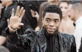  ?? ROBYN BECK/GETTY-AFP 2019 ?? Chadwick Boseman died late Friday at the age of 43. The actor was diagnosed with colon cancer four years ago.