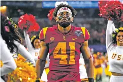  ?? SAM HODDE/ASSOCIATED PRESS FILE PHOTO ?? Southern California running back Brandon Outlaw before the Cotton Bowl against Tulane in Arlington, Texas. Outlaw took the stand last week in a case before the National Labor Relations Board in a complaint for USC’s football and men’s and women’s basketball players, seeking to give them status as employees.