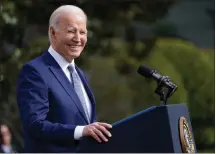  ?? SUSAN WALSH/ ASSOCIATED PRESS ?? President Joe Biden is the oldest president in American history. He is attempting something never before tried: Winning reelection to a second term that would end when he is 86 years old.