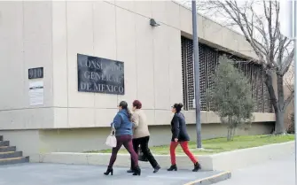  ?? /ARCHIVO/OEM ?? instalacio­nes del consulado de México en El Paso se llevará la Feria de la