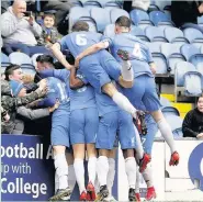  ??  ?? ●●Stockport County 4 Leamington 0