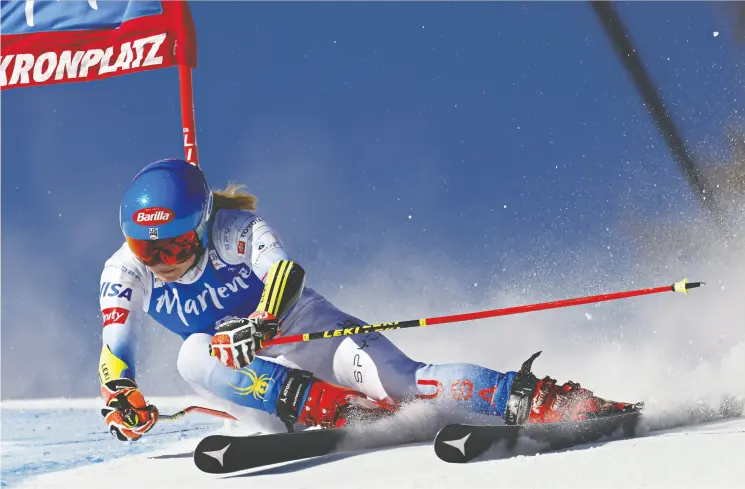  ?? ALEXIS BOICHARD / AGENCE ZOOM / GETTY IMAGES ?? Mikaela Shiffrin has bounced back from a bout of COVID-19 and being quarantine­d to retain her place as a favourite going into the Olympics.