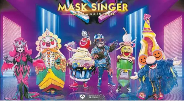  ?? Foto: Atresmedia ?? Seis de las nuevas máscaras de ‘Mask Singer: adivina quién canta’ .