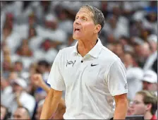  ?? (NWA Democrat-Gazette/Hank Layton) ?? Arkansas Coach Eric Musselman said he is worried about the Oklahoma that the Razorbacks will face today, not the one that will join the SEC next season.