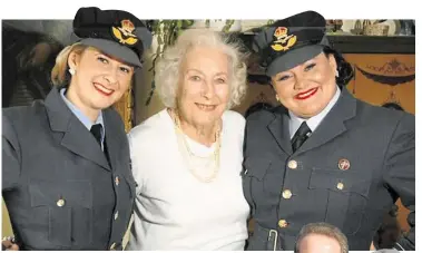  ??  ?? Swingtime Sweetheart­s with Dame Vera Lynn