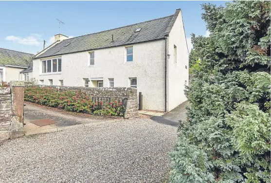  ?? Pictures: Vistabee. ?? The former schoolhous­e in the grounds of Brechin Cathedral is on the market at offers over £125,000.