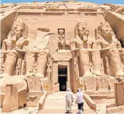  ??  ?? Well, that puts things in perspectiv­e: the giant statues at Abu Simbel
