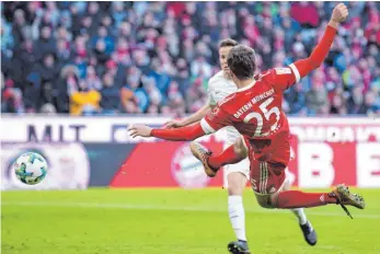  ?? FOTO: DPA ?? Thomas Müller während des 4:2 des FC Bayern München gegen Bremen.