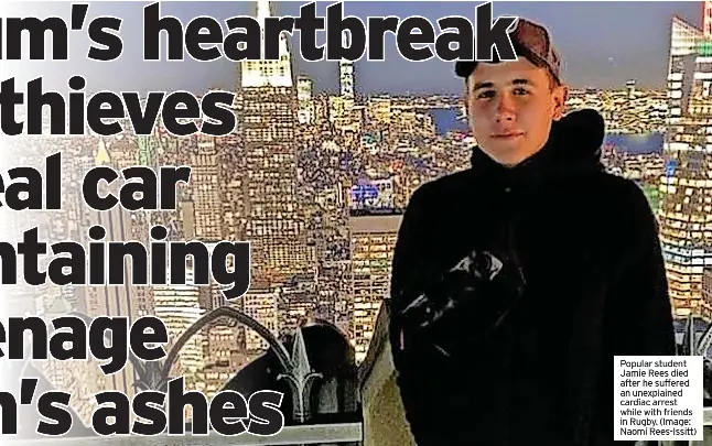 Mum’s heartbreak as thieves steal car containing teenage son’s ashes ...