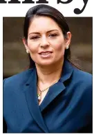  ??  ?? TOUGH MEASURES: Priti Patel