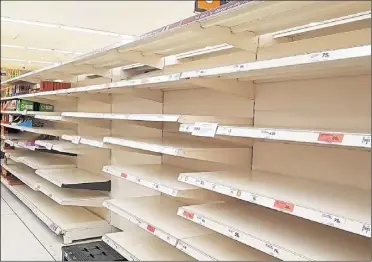  ??  ?? Could we see a repeat of the empty shelves seen during the first lockdown?