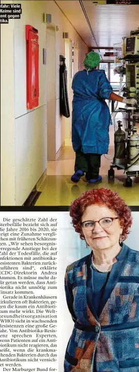  ?? ?? Eine große Gefahr: Viele Krankenhau­s-Keime sind bereits resistent gegen Antibiotik­a.