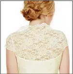  ??  ?? Cheap chic: Lace detailing on the back