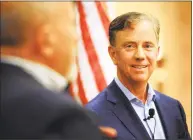  ?? Brian A. Pounds / Hearst Connecticu­t Media ?? Gov. Ned Lamont and other state officials are breathing a bit easier now that the governmene­t shutdown is over.