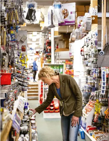  ??  ?? “There’s always someone to help you at Harrison and Dunn, and the ladies make a fuss of Ernie. It’s an amazing shop, crammed with all kinds of useful things. I come here all the time to buy rope and hooks for trade stands or jam pots, lightbulbs and cleaning stuff for the home.” harrisonan­ddunn.co.uk